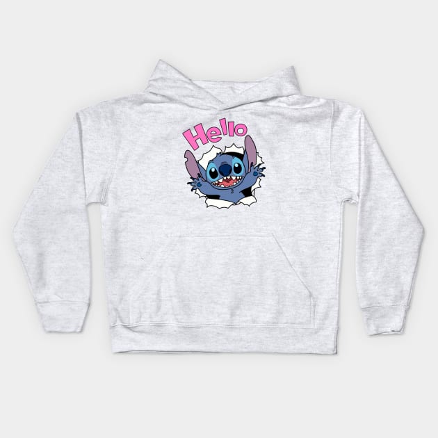 Stitch Kids Hoodie by kexa